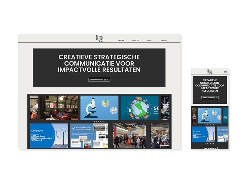 Responsive webdesign & development LORiginals homepagina